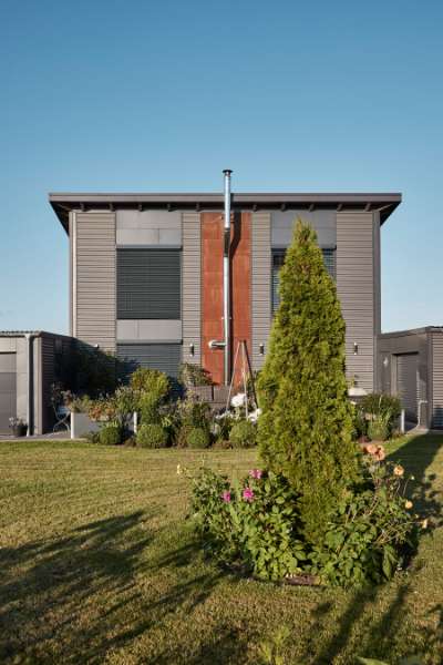 Ny bølge indenfor boligbyggeri med stålprofiler, Nylanndamm in 24980 Schafflund